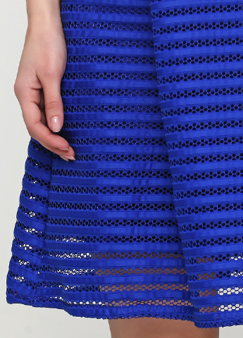 Синя кежуал сукня кльош William Fashion однотонна