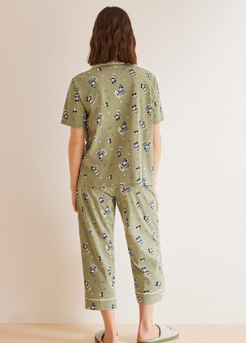 Оливковая всесезон пижама (рубашка, брюки) рубашка + брюки Women'secret