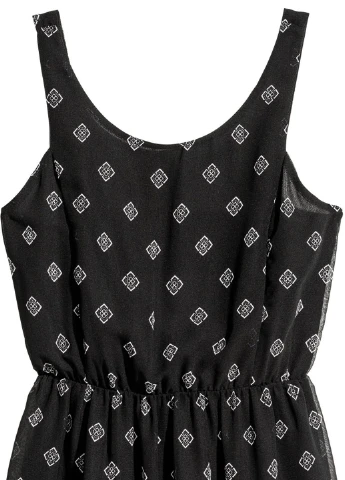 Черное кэжуал платье H&M однотонное