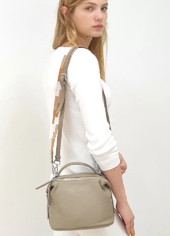 М'яка на плече жіноча крос-боді маленька повсякденна шкіряна 80933 Fashion Сумка (225899797)