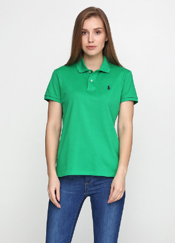 Зеленая женская футболка-футболка Ralph Lauren с логотипом