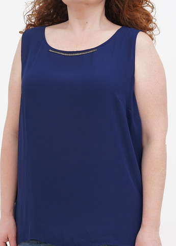 Темно-синяя летняя блуза Luisa Viola