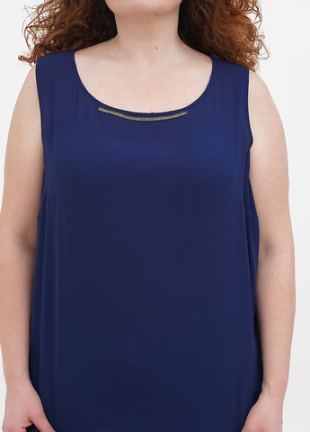Темно-синяя летняя блуза Luisa Viola