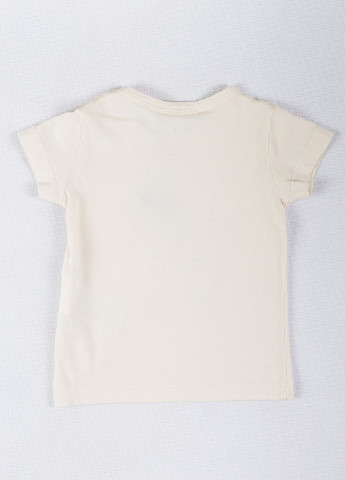 Молочная летняя футболка United Colors of Benetton