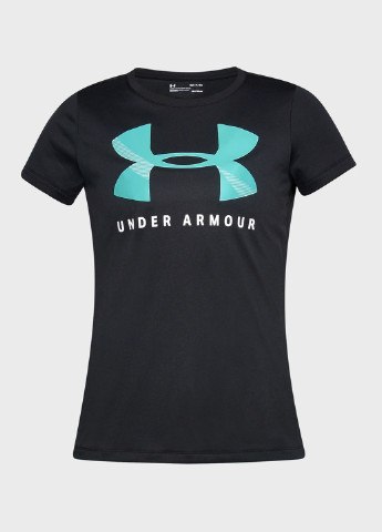 Чорна всесезон футболка з коротким рукавом Under Armour