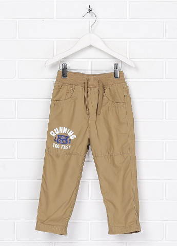 Песочные кэжуал демисезонные брюки зауженные United Colors of Benetton