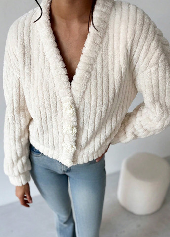 Айворі демісезонна куртка куртка-піджак SHEIN