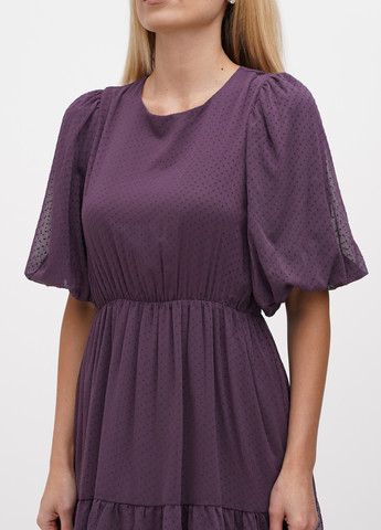 Фиолетовое кэжуал платье Vero Moda однотонное