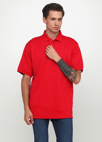 Красная футболка-поло для мужчин Elbeco-response однотонная
