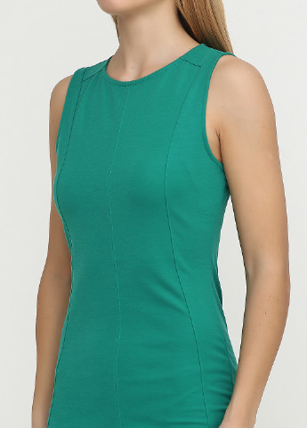 Зеленое кэжуал платье Pull & Bear однотонное