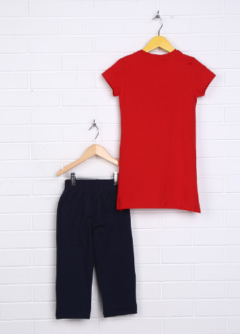 Красный летний комплект (футболка, леггинсы) Miss Lorelli
