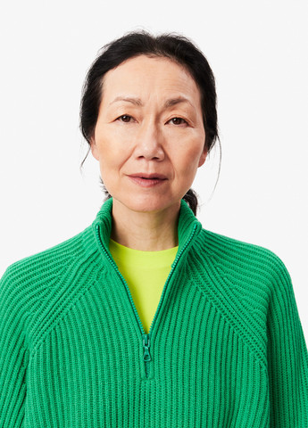 Зеленый демисезонный свитер Lacoste