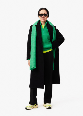 Зеленый демисезонный свитер Lacoste