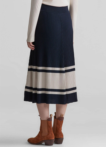 Синяя кэжуал в полоску юбка Gant плиссе