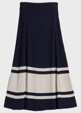 Синяя кэжуал в полоску юбка Gant плиссе