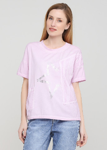 Світло-рожева літня футболка Made in Italy