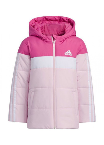 Розовая зимняя куртка adidas