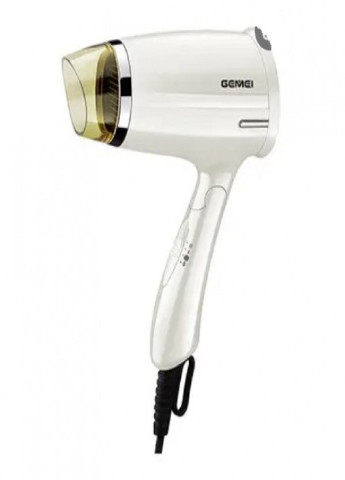 Фен для волосся складаний дорожній з терморегулятором міні GM-138 1200 Вт White Gemei (254034483)
