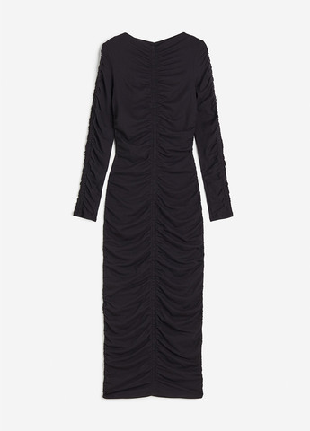 Черное кэжуал платье H&M однотонное