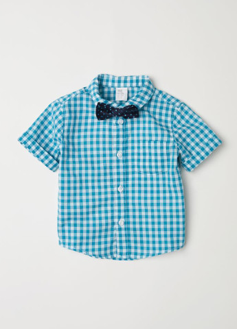 Бирюзовый демисезонный комплект (рубашка, бабочка) H&M