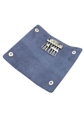 Ключница кожаная на кнопках с карабинами синяя HC0077 blue HandyCover (224051167)