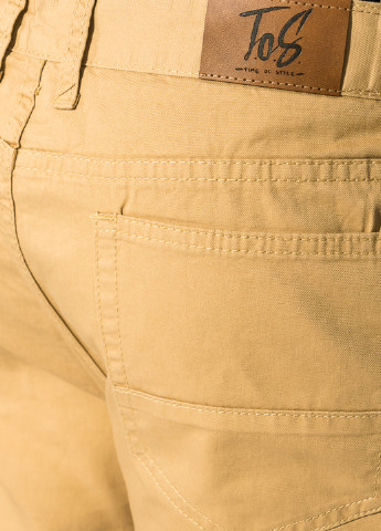 Горчичные кэжуал демисезонные со средней талией брюки Time of Style
