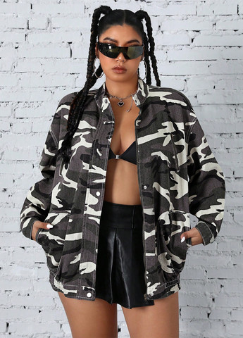 Комбінована демісезонна куртка SHEIN