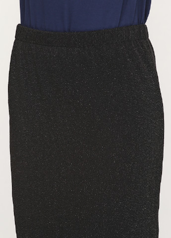 Черная кэжуал однотонная юбка Friendtex с высокой талией