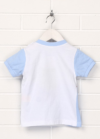 Светло-голубая летняя футболка с коротким рукавом MINISI
