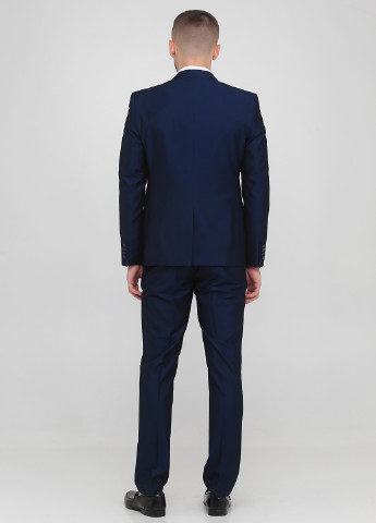 Темно-синій демісезонний костюм (піджак, брюки) брючний Federico Cavallini