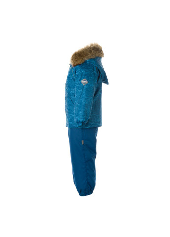 Бірюзовий зимній комплект зимовий (куртка + напівкомбінезон) avery Huppa