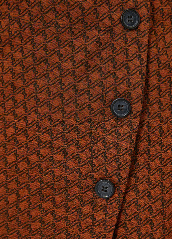 Коричневая кэжуал с геометрическим узором юбка KOTON карандаш