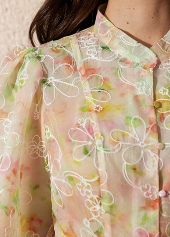 Комбинированная блуза SHEIN