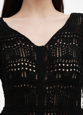 Черное кэжуал, пляжное платье Boohoo однотонное