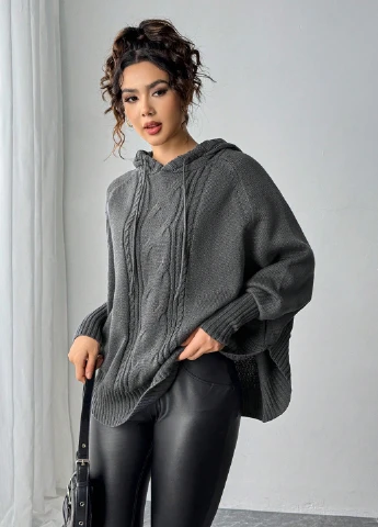 Сірий зимовий светр SHEIN