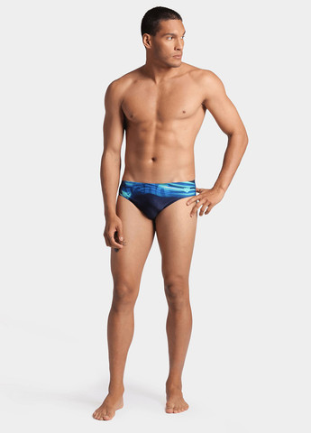 Мужские темно-синие пляжные плавки брифы Arena