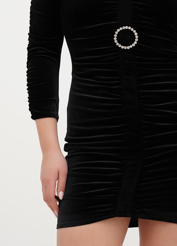 Черное праздничный, вечернее платье силуэтная Babylon однотонное