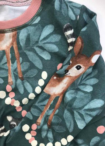 Зелена всесезон піжама (лонгслів, штани) лонгслів + брюки ArDoMi