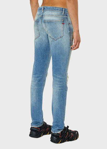 Синие демисезонные регюлар фит джинсы Diesel