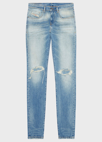 Синие демисезонные регюлар фит джинсы Diesel