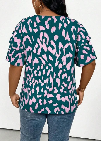 Комбинированная блуза SHEIN