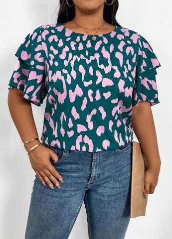 Комбинированная блуза SHEIN