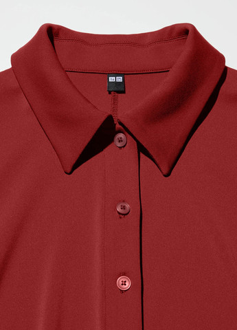 Червона кежуал сукня поло Uniqlo однотонна