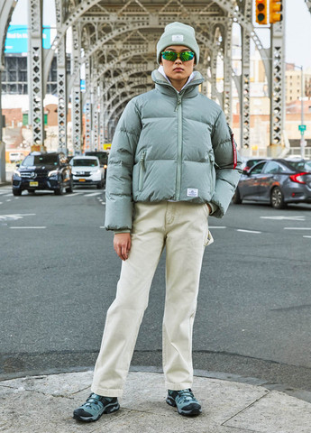 Сіро-зелена зимня куртка Alpha Industries Sierra Short W