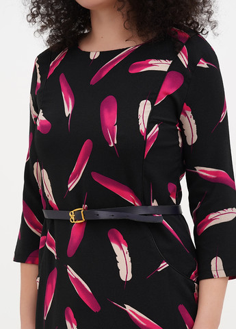 Чорна кежуал сукня футляр Imperial з тваринним принтом