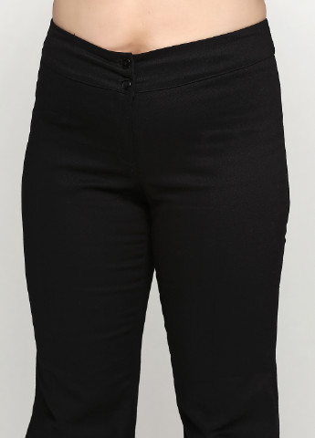 Черные кэжуал демисезонные прямые брюки Алеся