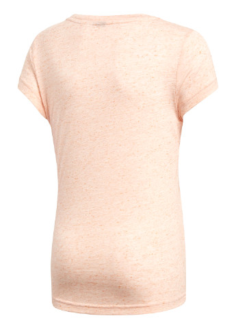 Персикова літня футболка з коротким рукавом adidas