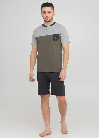 Сірий демісезонний комплект (футболка, шорти) Enrico Coveri