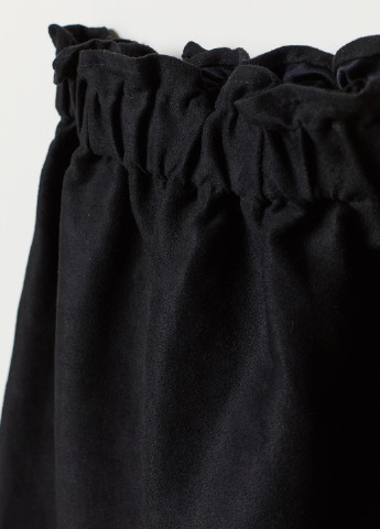 Спідниця H&M а-силует чорна кежуал штучна замша
