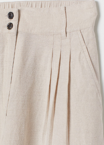 Вишневые кэжуал демисезонные палаццо брюки H&M